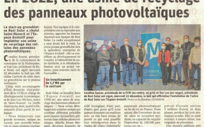 The Dauphiné Libéré newspaper reports on the installation of ROSI in Matheysine